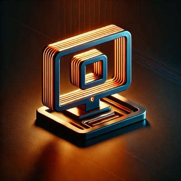 DALL·E 2024-08-15 00.15.55 - A 3D object illustration forming a computer or technology-related icon using the letters 'U', 'H', and 'G'. The design should integrate these letters .webp